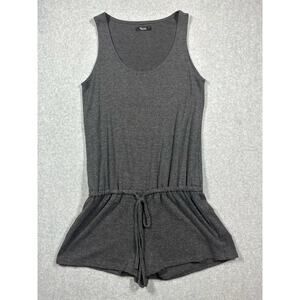 Michael Lauren Pullover Tank Romper Women's Medium Grey Adjustable Cinched Waist
